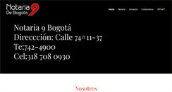 Desktop Screenshot of notaria9bogota.com