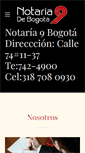 Mobile Screenshot of notaria9bogota.com
